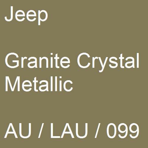 Jeep, Granite Crystal Metallic, AU / LAU / 099.